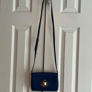 Kate Spade small crossbody bright blue purse.